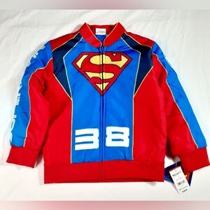SUPERMAN Bomber Jacket BOYS SUPERMAN DC Comics Graphics NEW